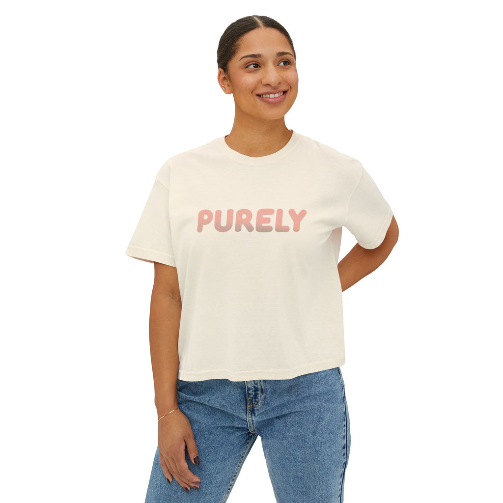 Women's Boxy PURELY 'noise' Tee