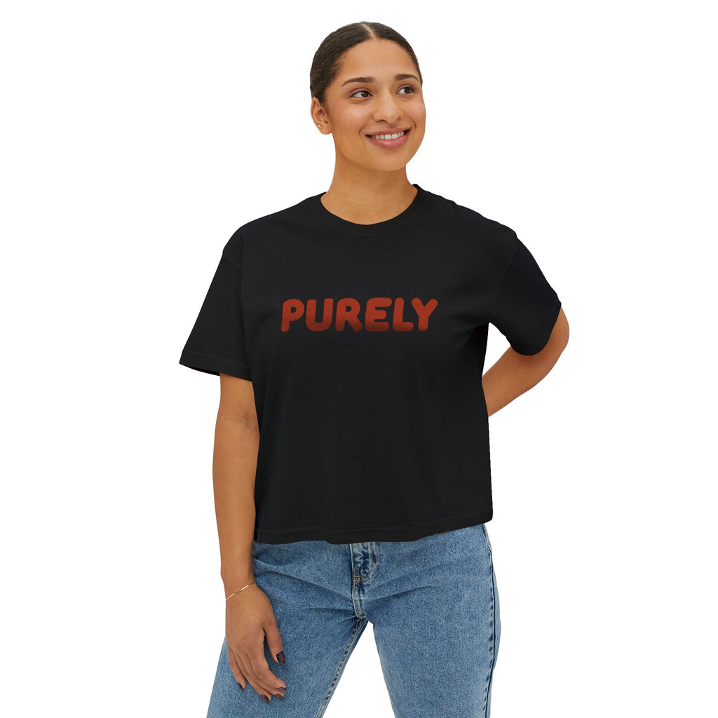 Women's Boxy PURELY 'noise' Tee