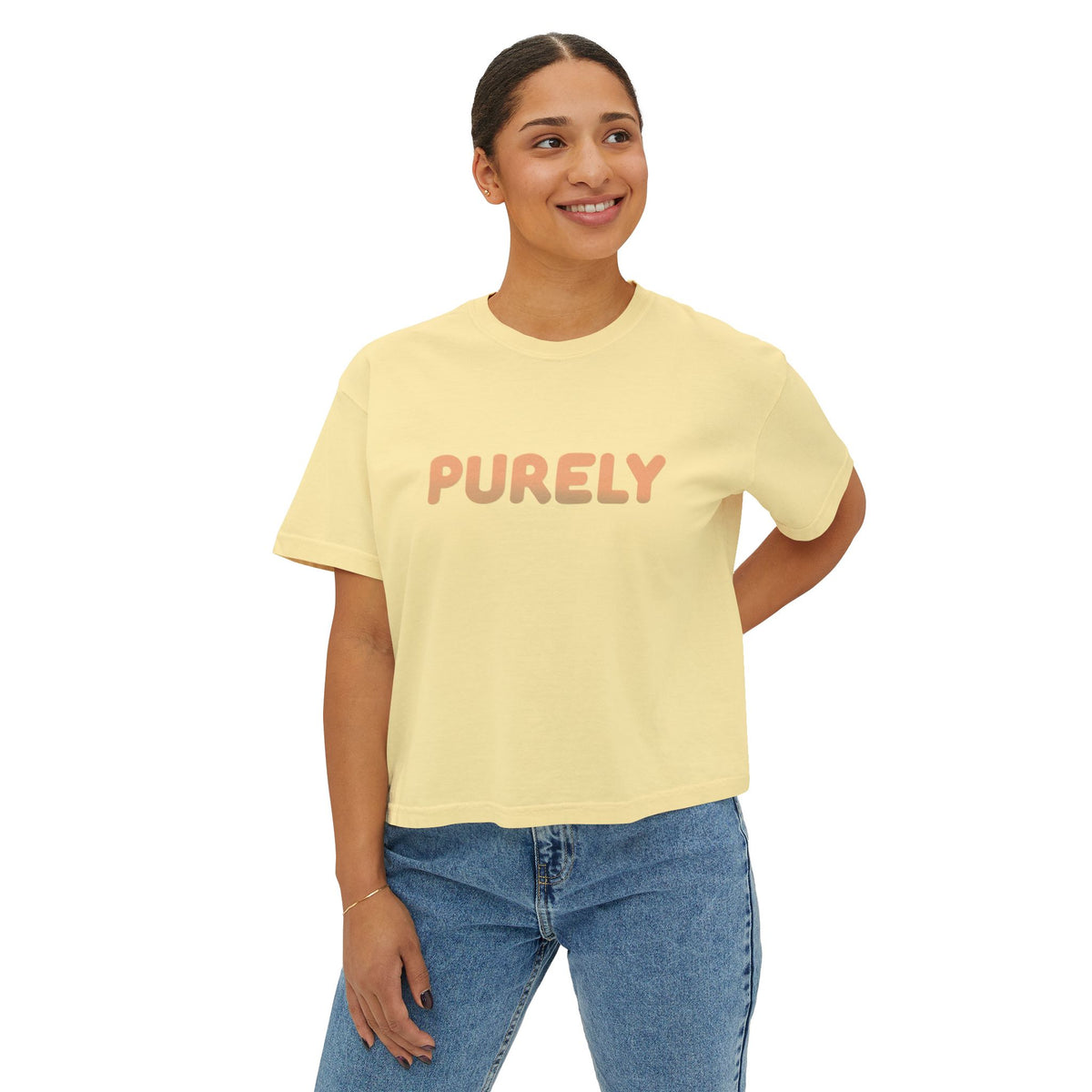 Women's Boxy PURELY 'noise' Tee
